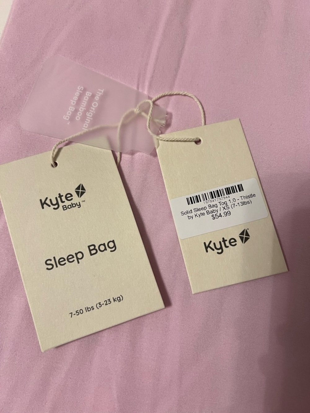 Kyte Baby XS Pink Sleep Bag - Picture 4 of 6